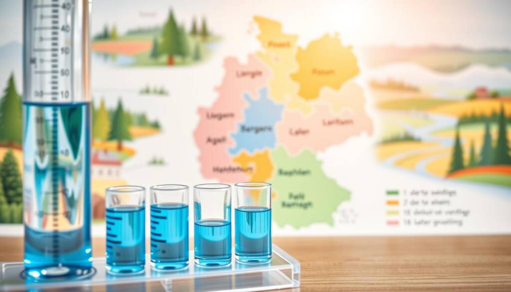 Regionale Wasserhärte Unterschiede